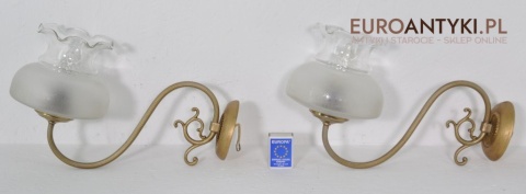 STARE LAMPKI LAMPY KINKIETY Z KLOSZAMI RUSTIC x