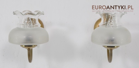 STARE LAMPKI LAMPY KINKIETY Z KLOSZAMI RUSTIC x