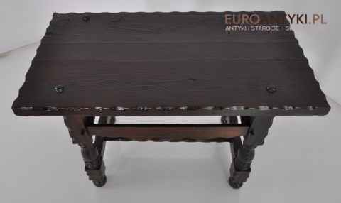 STARY DREWNIANY MALY STOLICZEK MALUTKI STOLIK x