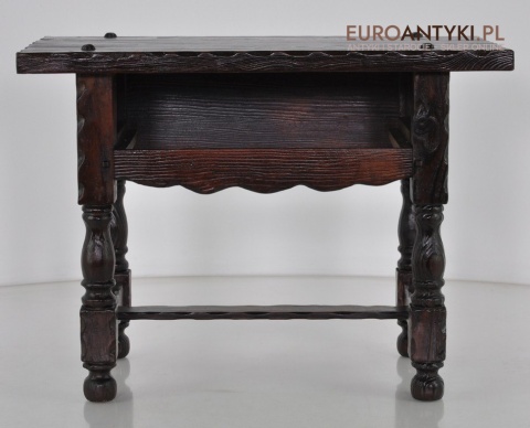 STARY DREWNIANY MALY STOLICZEK MALUTKI STOLIK x