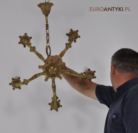 STARY SALONOWY ZLOTY ZYRANDOL STARE ZLOTO ANTYK