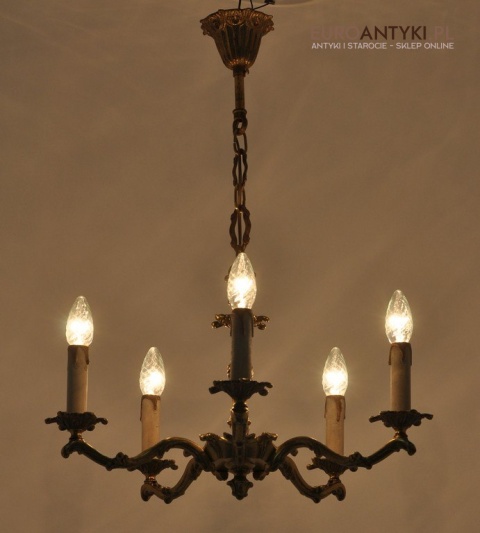 STARY SALONOWY ZLOTY ZYRANDOL STARE ZLOTO ANTYK