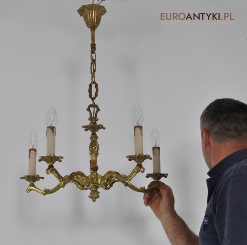 STARY SALONOWY ZLOTY ZYRANDOL STARE ZLOTO ANTYK