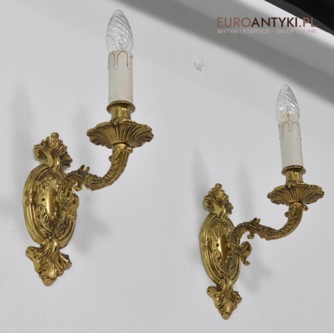 XL STARY DUZY KINKIET LAMPKA LAMPA Z MOSIADZU