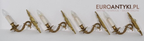 XL STARY DUZY KINKIET LAMPKA LAMPA Z MOSIADZU