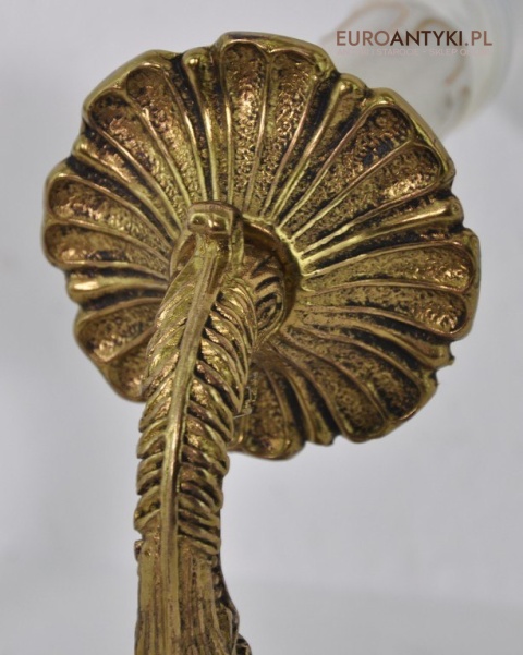 XL STARY DUZY KINKIET LAMPKA LAMPA Z MOSIADZU