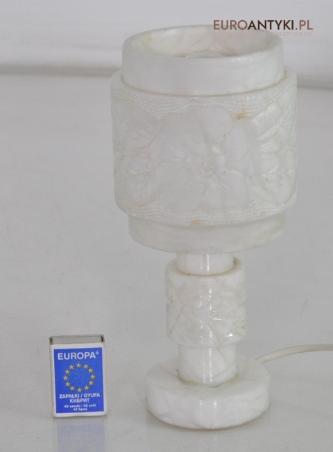 ALABASTROWA LAMPA ANTYK Z ALABASTRU LAMPKA STARA x