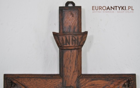 ANTYK KRZYZ Z LAT 1850-1900 JEZUS CHRYSTUS x