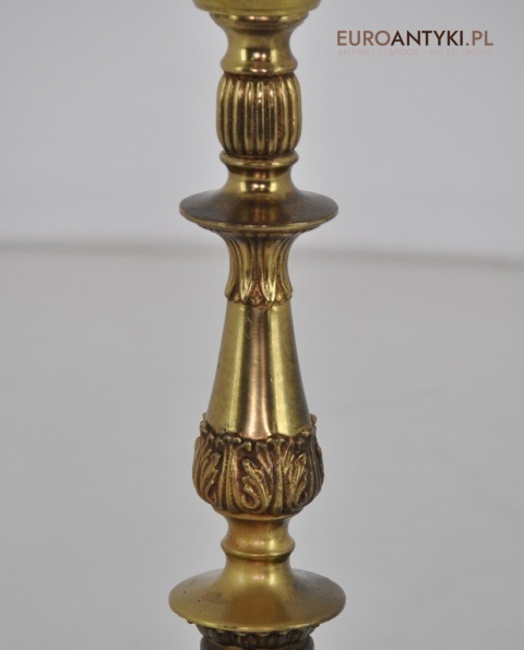 ANTYK STARA SECESYJNA LAMPKA ZE SZKLANYM KLOSZEM