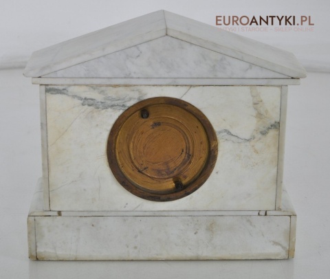 ANTYK STARY ZEGAR BIALY MARMUR MADE IN FRANCE x