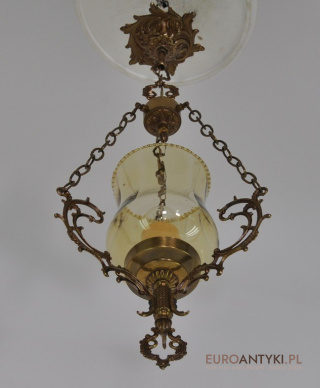 ART NOUVEAU STARA LAMPKA LAMPA DO GANKA HOLU x