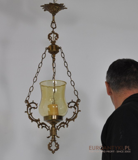 ART NOUVEAU STARA LAMPKA LAMPA DO GANKA HOLU x