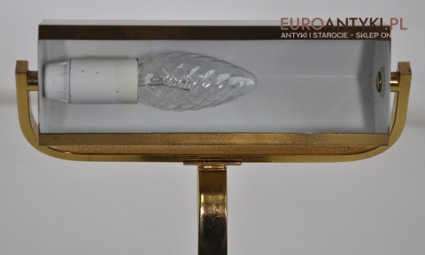 BANKIERSKA LAMPKA LAMPA NA BIURKO MOSIADZ ANTYK x