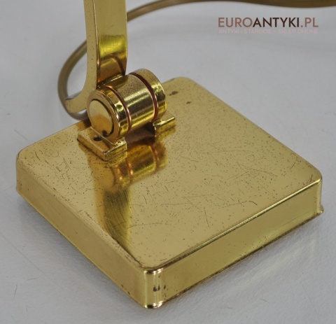 BANKIERSKA LAMPKA LAMPA NA BIURKO MOSIADZ ANTYK x