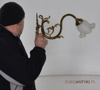 KINKIET SECESYJNY ART NOUVEAU JUGENDSTIL LAMPA