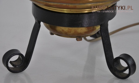 LAMPKA NAFTOWA PRZEROBIONA NA ELEKTRYKE ANTYK x