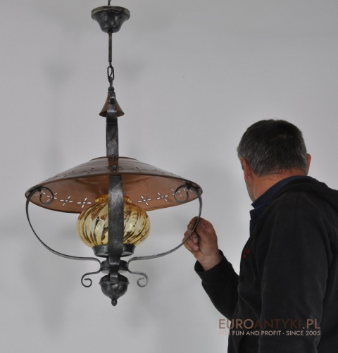 RUSTYKALNA LAMPA DO KUCHNI GANKA GANKU HOLU DUZA