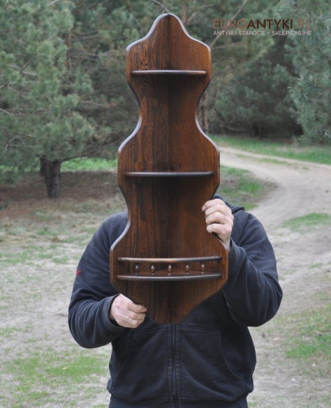 STARA DREWNIANA POLKA SZAFECZKA SZAFKA ROGOWA