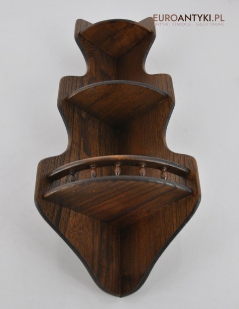 STARA DREWNIANA POLKA SZAFECZKA SZAFKA ROGOWA