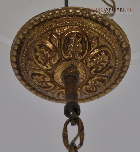 Zabytkowa pałacowa lampa wisząca do dworu lampka zwis na korytarz hol. Lampy dworskie.