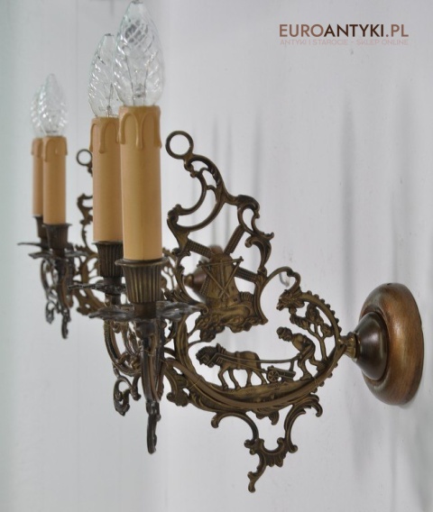 STARE KINKIETY LAMPKI DUZE LAMPY RUSTIC ANTYK x