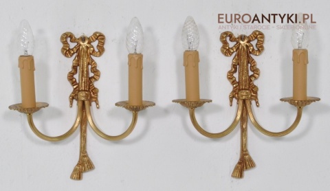 STARE KINKIETY LAMPKI LAMPY MOSIEZNE Z KOKARDA x