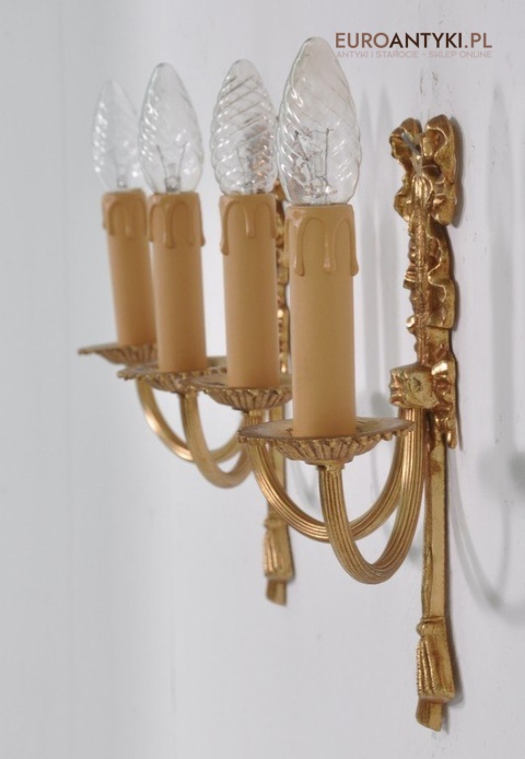 STARE KINKIETY LAMPKI LAMPY MOSIEZNE Z KOKARDA x