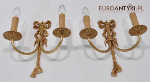 STARE KINKIETY LAMPKI LAMPY MOSIEZNE Z KOKARDA x