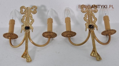 STARE KINKIETY LAMPKI LAMPY MOSIEZNE Z KOKARDA x