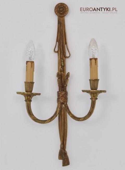 STARY DUZY KINKIET SECESYJNY LAMPKA LAMPA ANTYK XL