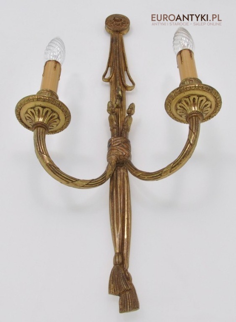 STARY DUZY KINKIET SECESYJNY LAMPKA LAMPA ANTYK XL