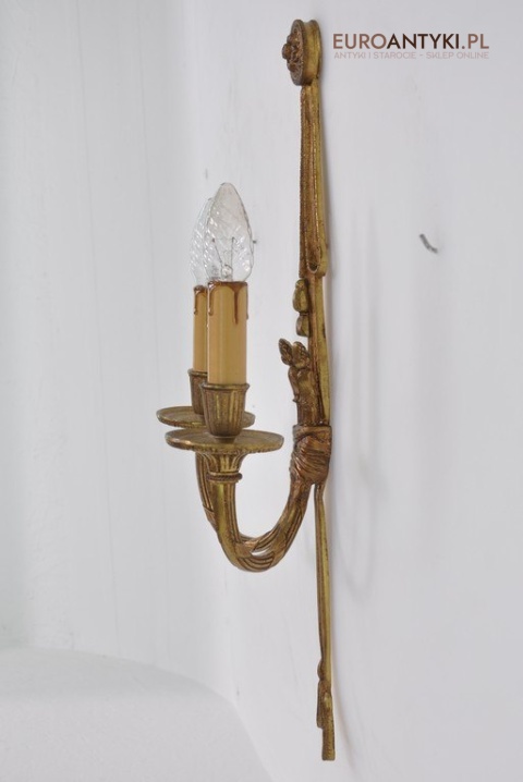 STARY DUZY KINKIET SECESYJNY LAMPKA LAMPA ANTYK XL