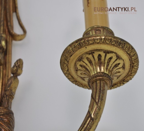 STARY DUZY KINKIET SECESYJNY LAMPKA LAMPA ANTYK XL