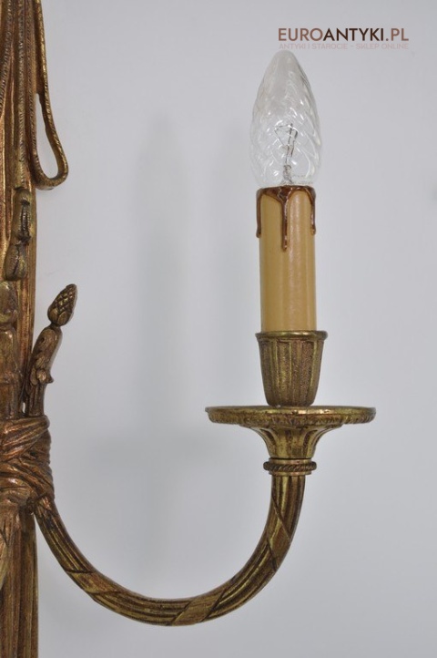 STARY DUZY KINKIET SECESYJNY LAMPKA LAMPA ANTYK XL