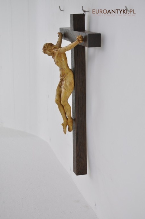 STARY KRZYZ JEZUCH CHRYSTUS INRI PASYJKA VINTAGE