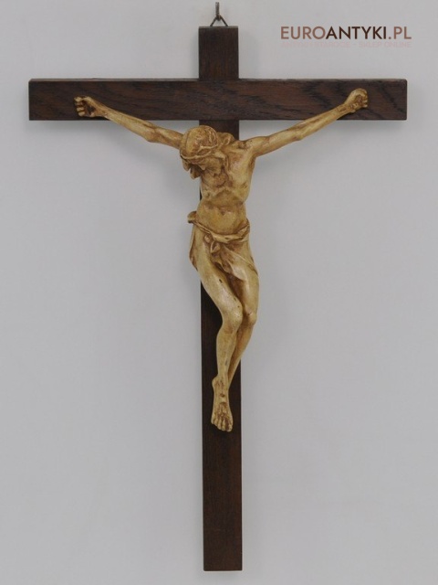 STARY KRZYZ JEZUCH CHRYSTUS INRI PASYJKA VINTAGE