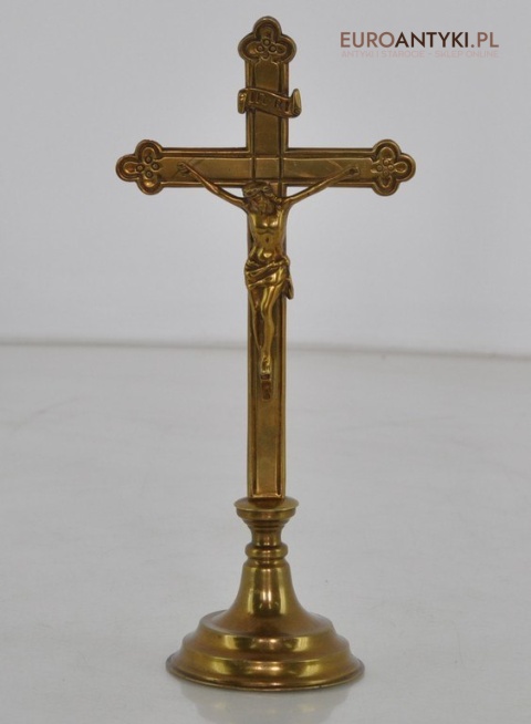 STARY MOSIEZNY KRZYZ JEZUCH CHRYSTUS INRI PASYJKA