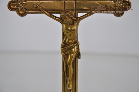 STARY MOSIEZNY KRZYZ JEZUCH CHRYSTUS INRI PASYJKA