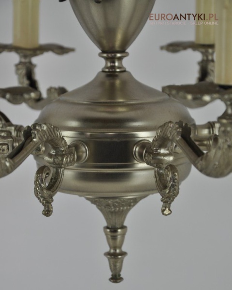 STARY SREBRNY ZYRANDOL Z AMORKAMI AMORAMI ANTYK x