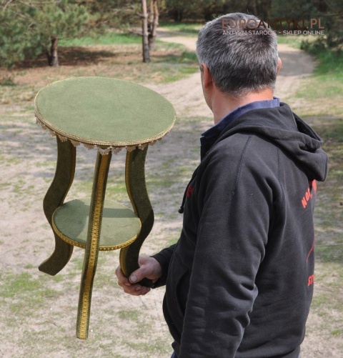 STARY ZIELONY STOLICZEK Z ANGLII EMPIRE EMPIR