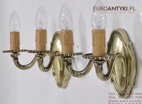 ANTYK STARE ZLOTE KINKIETY LAMPKI LAMPY x