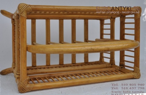 BAMBUSOWY STOJAK NA GAZETY GAZETNIK Z BAMBUSA x