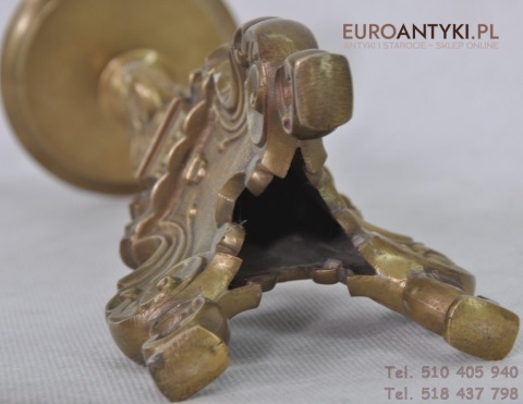 DUZY STARY SWIECZNIK Z BRAZU MOSIADZU x