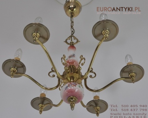 PROWANSALSKA LAMPA SUFITOWA STARY DUZY ZYRANDOL x