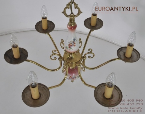 PROWANSALSKA LAMPA SUFITOWA STARY DUZY ZYRANDOL x