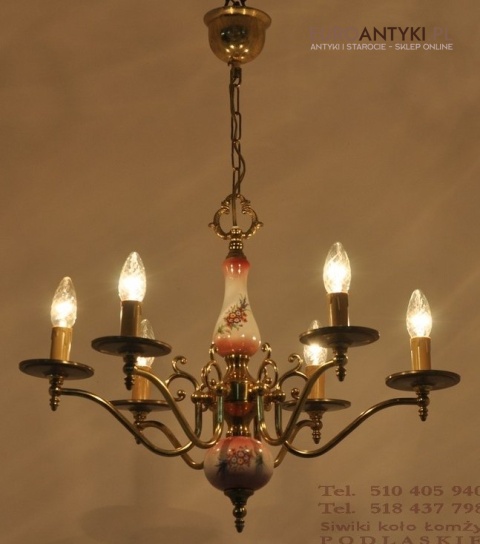 PROWANSALSKA LAMPA SUFITOWA STARY DUZY ZYRANDOL x