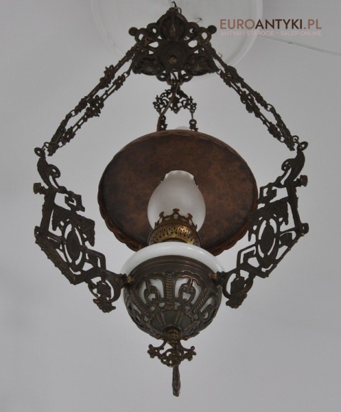 STARA LAMPA NAFTOWA ELEKTRYCZNA Z BRAZU ANTYK x