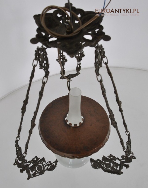 STARA LAMPA NAFTOWA ELEKTRYCZNA Z BRAZU ANTYK x