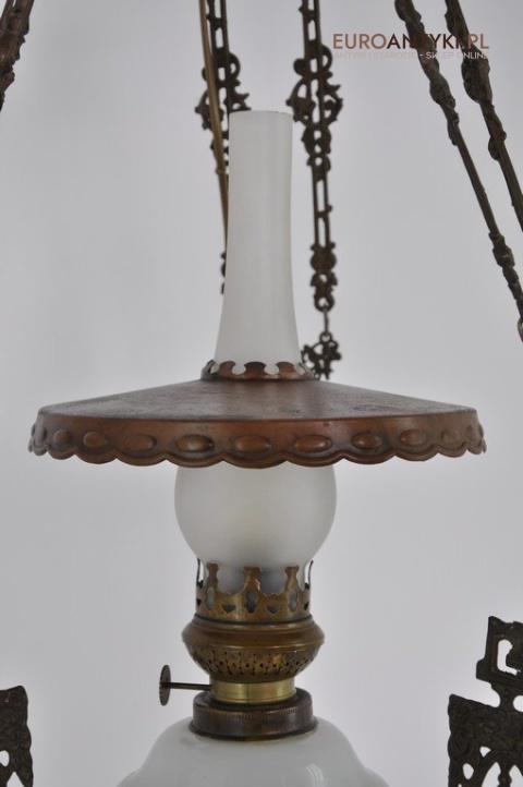 STARA LAMPA NAFTOWA ELEKTRYCZNA Z BRAZU ANTYK x