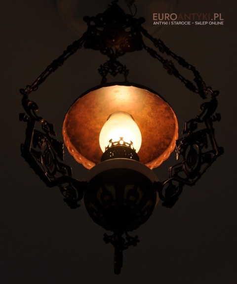 STARA LAMPA NAFTOWA ELEKTRYCZNA Z BRAZU ANTYK x